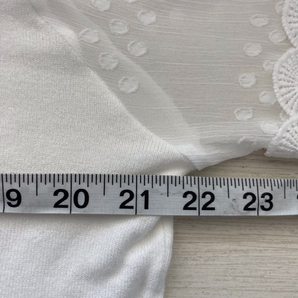 Siani Milano White Lace Top XL – NWT Romantic Regencycore - Picture 6 of 10